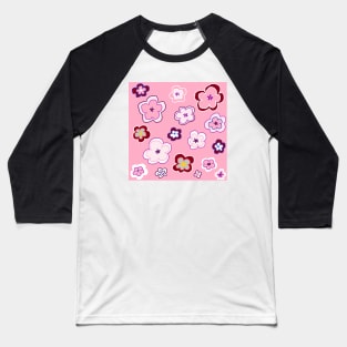 My garden full of flowers, Flower patterns Baseball T-Shirt